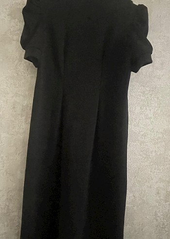 s Beden Zincir Detaylı Uzun Siyah Gotik Elbise