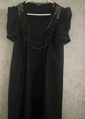 Rodi Mood Zincir Detaylı Uzun Siyah Gotik Elbise