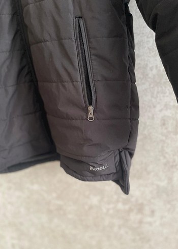 Siyah Erkek Midi Kışlık Fermuarlı Mont - Görsel 9