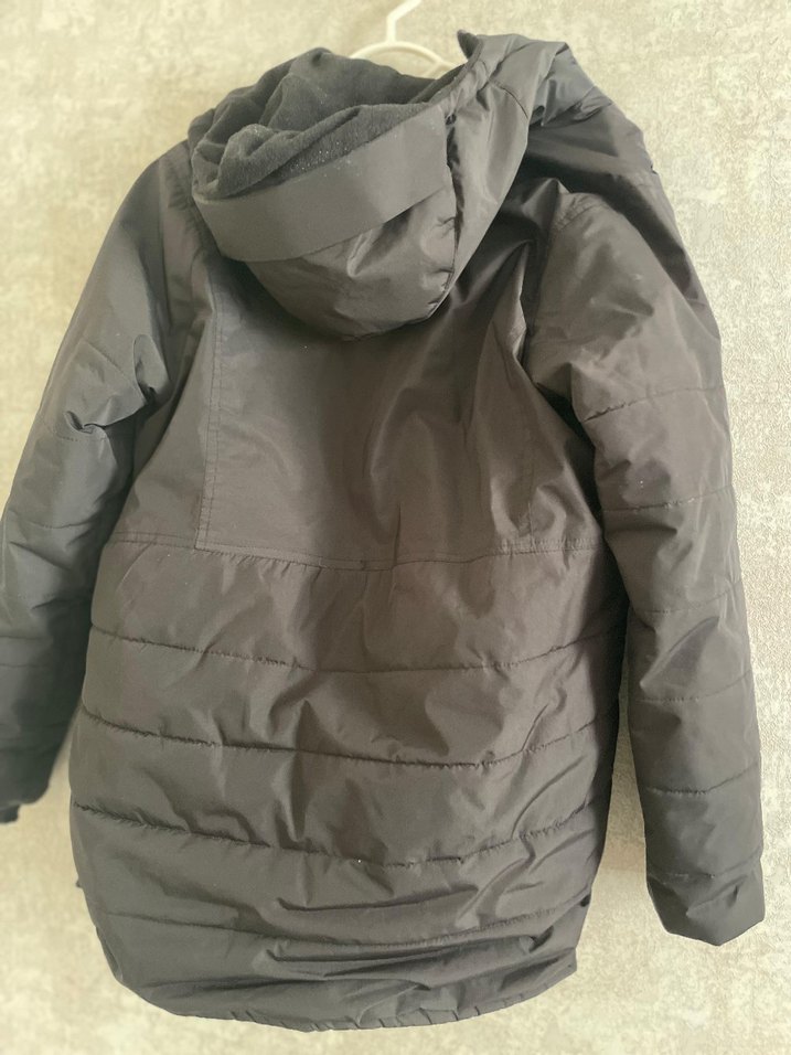 Siyah Erkek Midi Kışlık Fermuarlı Mont - Görsel 4