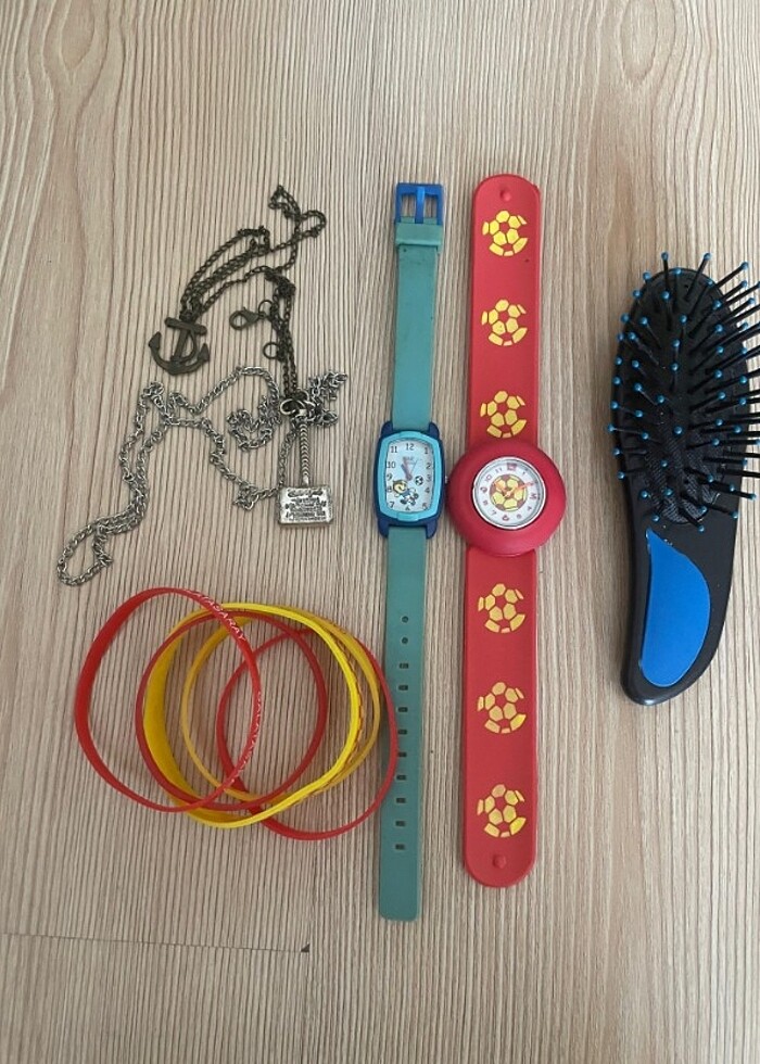 Erkek Çocuk saat bileklik kolye tarak  - Görsel 2