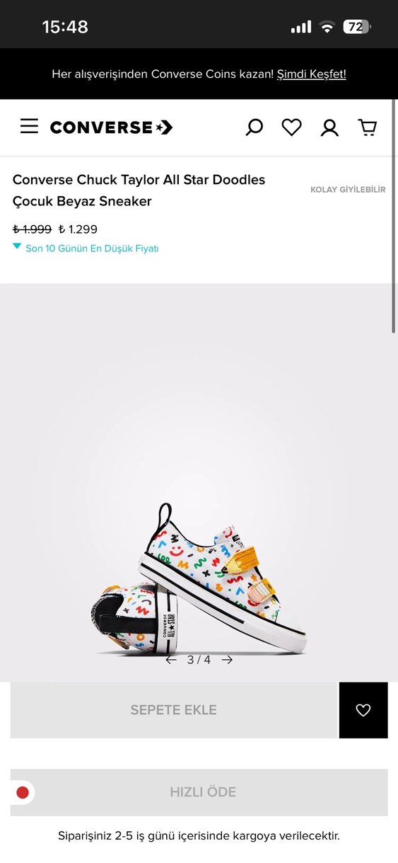 Erkek Çocuk Renkli Pop Kültür Spor Ayakkabı - Görsel 4