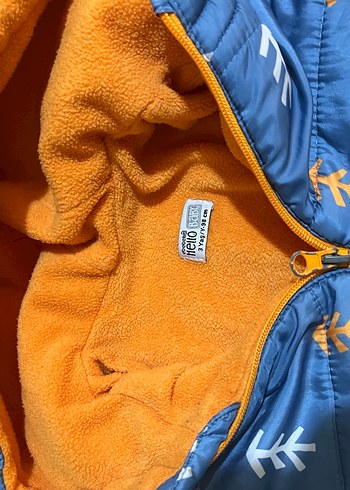 Erkek Çocuk Mavi Baskılı Fermuarlı Mont - Görsel 3