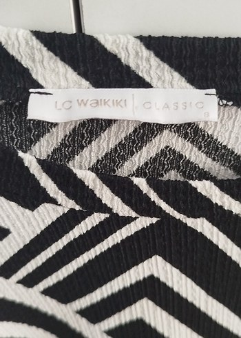 LC Waikiki Zebra Desenli Uzun Kollu Pilili Bluz