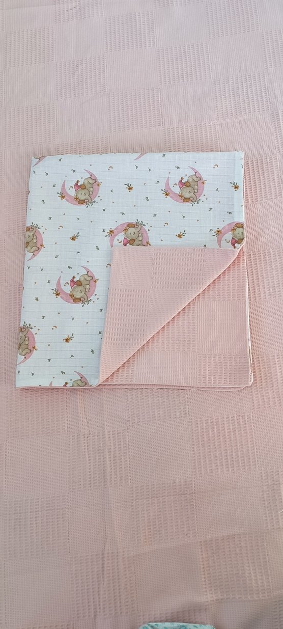 Nakışlı Pembe Bebek Battaniyesi - Görsel 3