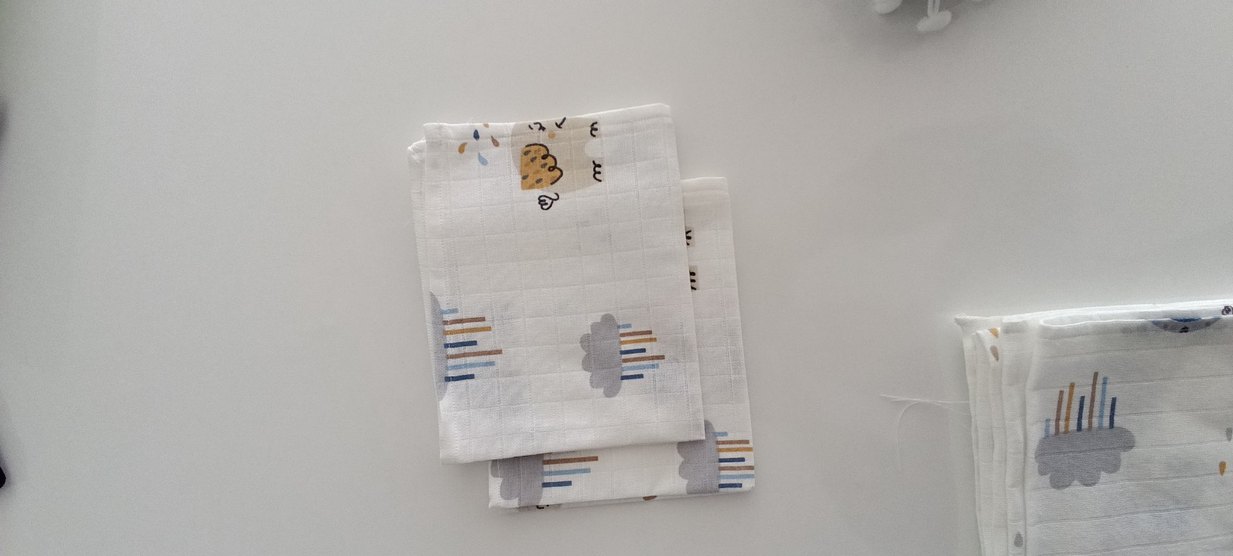 Nakışlı Pamuklu bebek pike seti 6 parça - Görsel 2