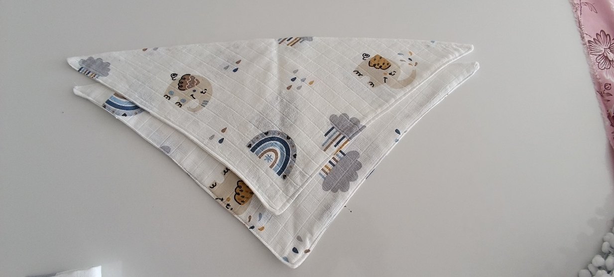 Nakışlı Pamuklu bebek pike seti 6 parça - Görsel 4