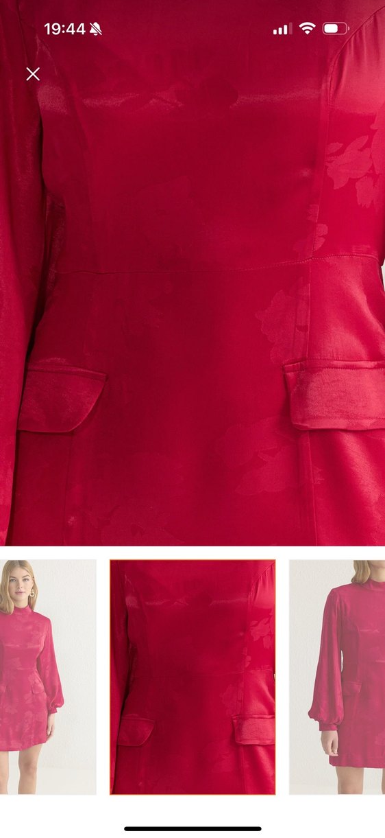 Pembe Mini Saten Elbise - Görsel 3