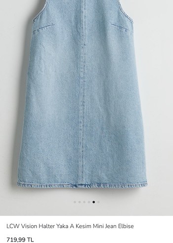 LCW Vision Açık Mavi Mini Denim Elbise - Görsel 5