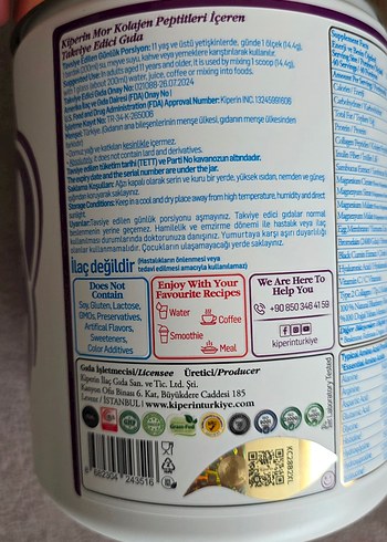 Altın Renkli Hidrolize Kollajen Tozu - Görsel 4