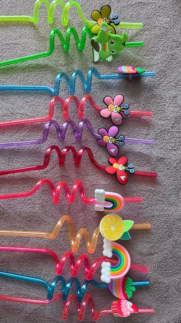 Renkli Spiral Parti Pipetleri - Görsel 2