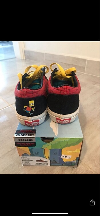35,5 Beden siyah Renk simpson vans ayakkabı