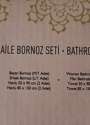 Taç Bornoz takımı