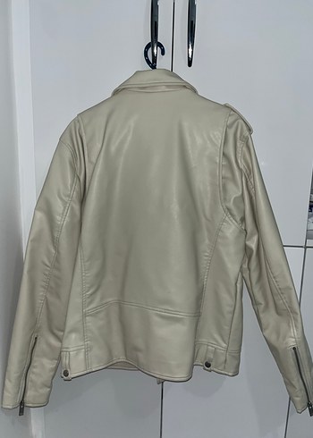 Bej Deri Erkek Ceket - ZARA - Görsel 4