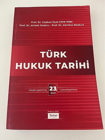 Türk hukuk tarihi - coşkun üçok