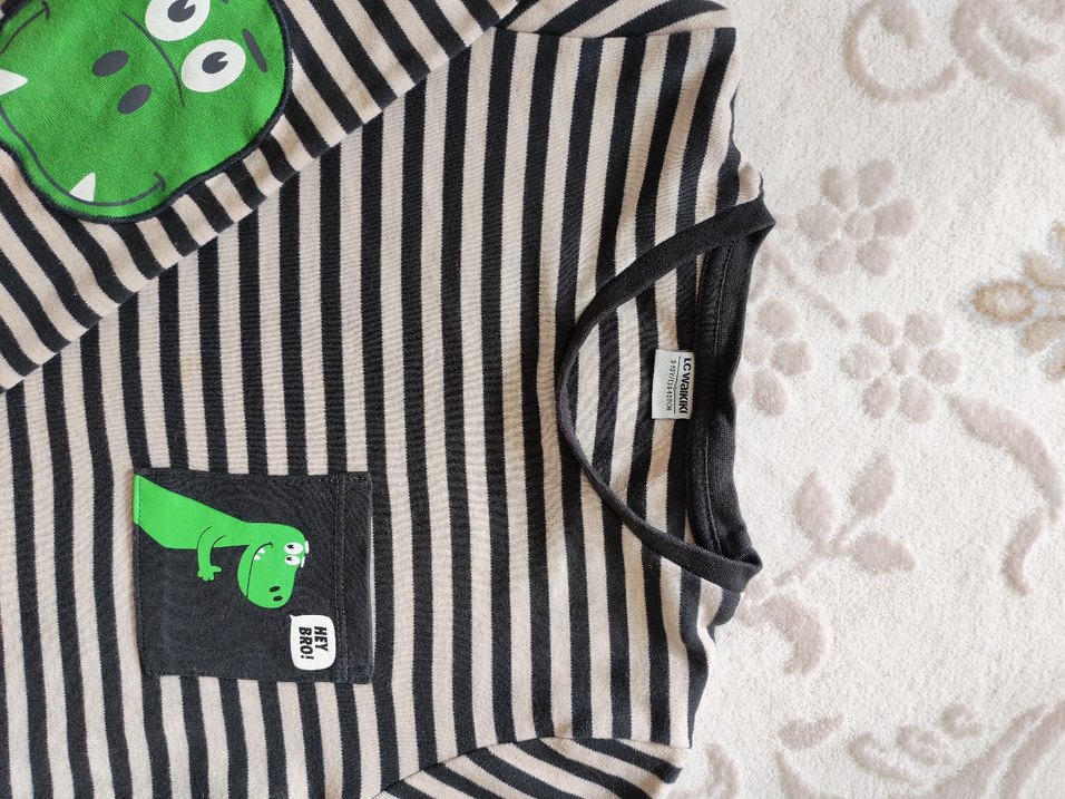 Erkek Çizgili Baskılı Takım - Görsel 2