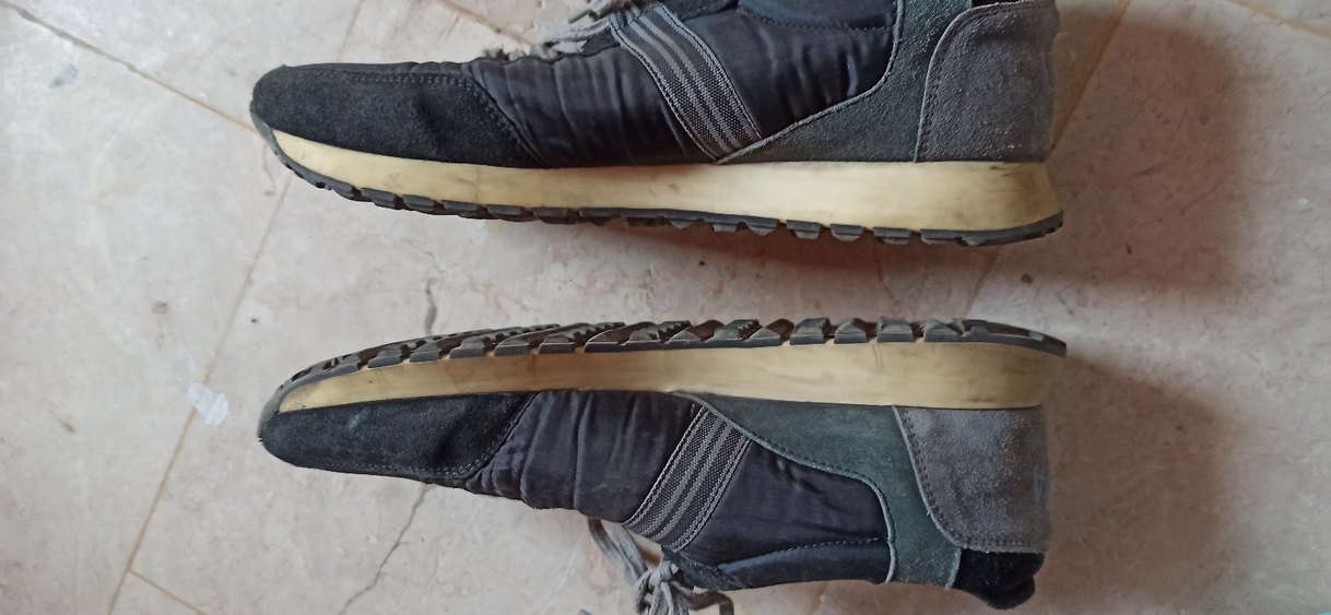 Gri Erkek Spor Ayakkabı Bağcıkları - Görsel 2