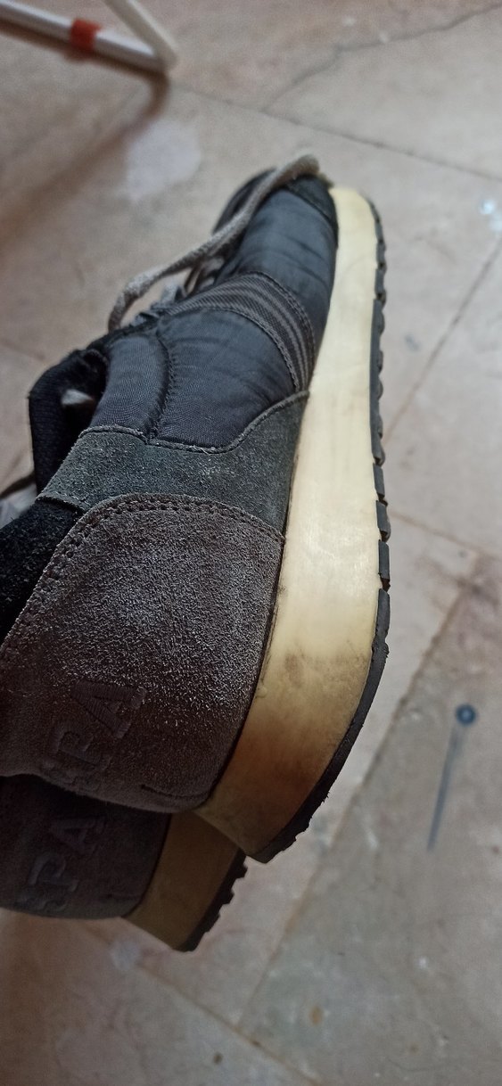 Gri Erkek Spor Ayakkabı Bağcıkları - Görsel 4