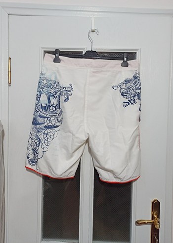 Baskılı Erkek Papyon - Beyaz ve Gri - Görsel 3