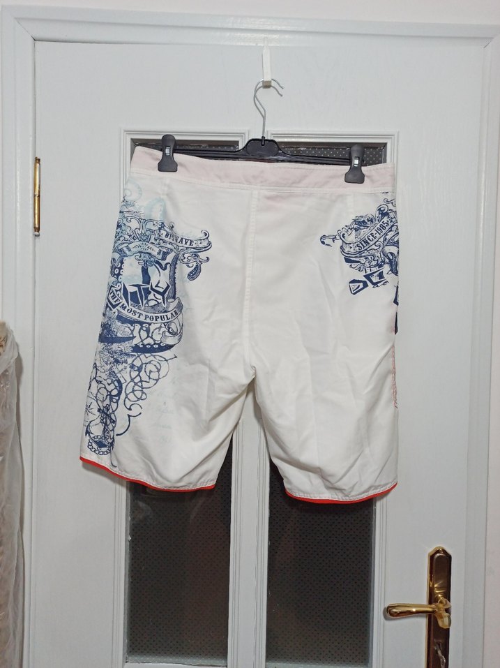 Baskılı Erkek Papyon - Beyaz ve Gri - Görsel 3