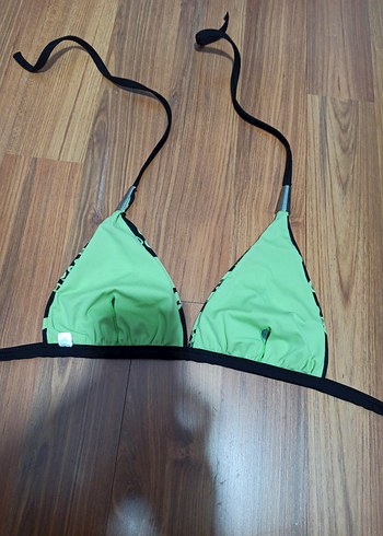Suwen Yeşil Yılan Desenli Bohem Bikini Üstü