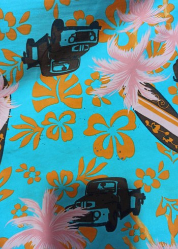 Turkuaz Renkli Baskılı Erkek Yüzme Şortu - Görsel 6