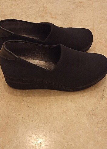 39 Beden siyah Renk Dolgu topuk ayakkabı