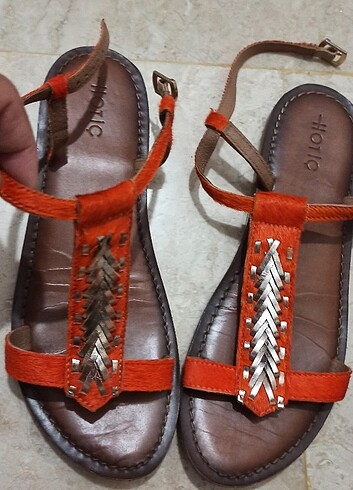 39 Beden Hakiki deri sandalet