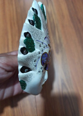 Dekoratif Kadın Maskesi Yeşil Detaylı - Görsel 3