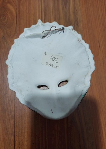 Dekoratif Kadın Maskesi Yeşil Detaylı - Görsel 4