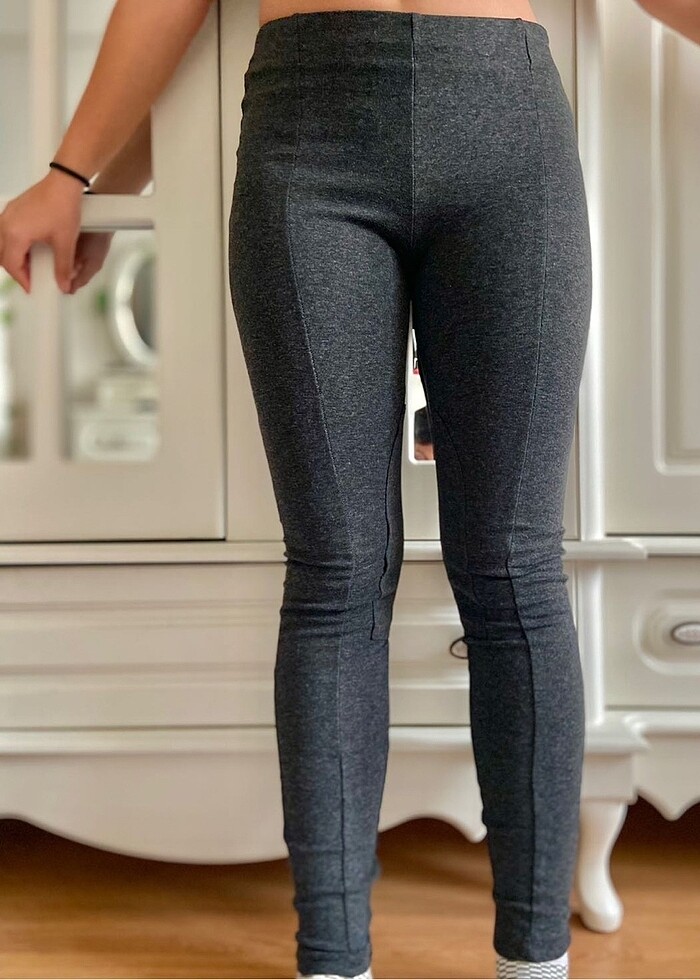 Mango Gri Tayt Dizlikli Xs-S - Görsel 2