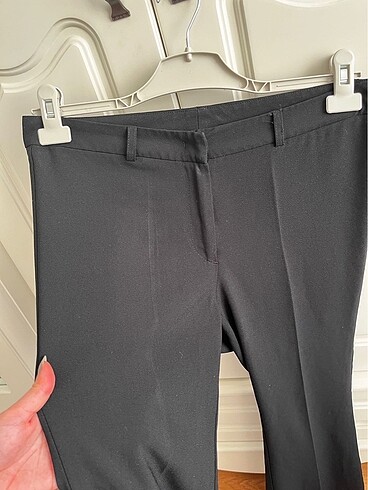 Düşük Bel İspanyol Paça Vintage pantolon M-L - Görsel 4