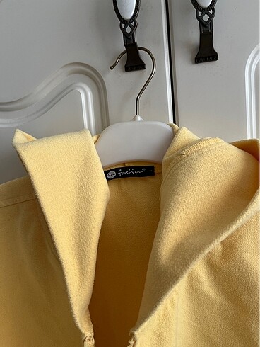 Sarı Oversize Palto Hırka - Görsel 4