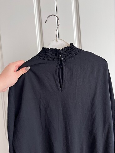 Boyunlu Şifon Bayan Vintage Bluz M-S - Görsel 6