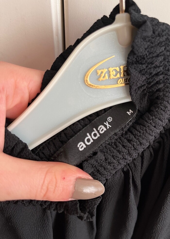 Boyunlu Şifon Bayan Vintage Bluz M-S - Görsel 5