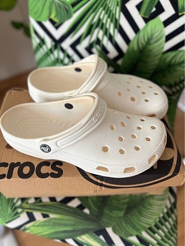 CROCS ÇEŞİTLERİ PEMBE-KREM-GRİ 37-38 - Görsel 4