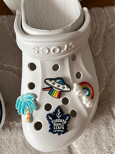 CROCS ÇEŞİTLERİ PEMBE-KREM-GRİ 37-38 - Görsel 10