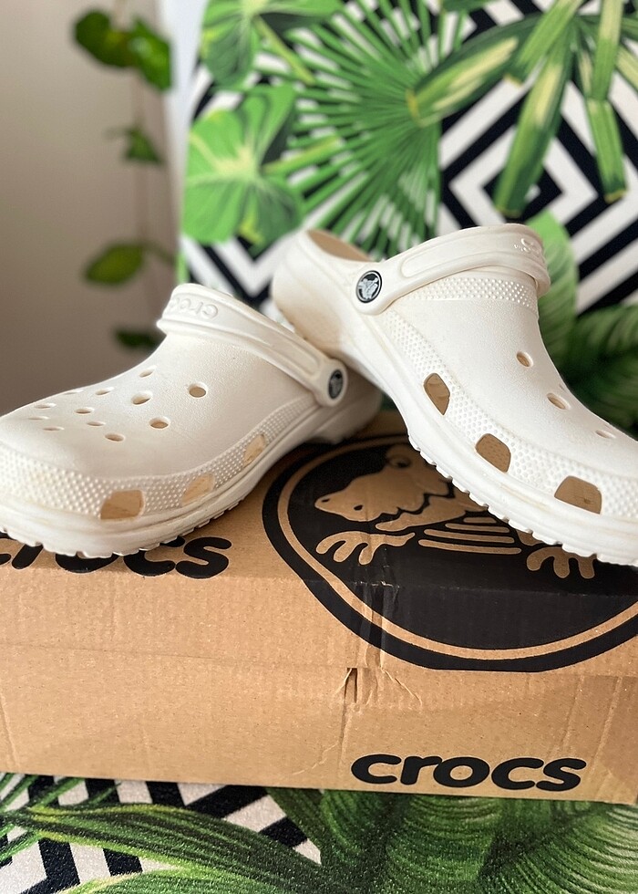 CROCS ÇEŞİTLERİ PEMBE-KREM-GRİ 37-38 - Görsel 3