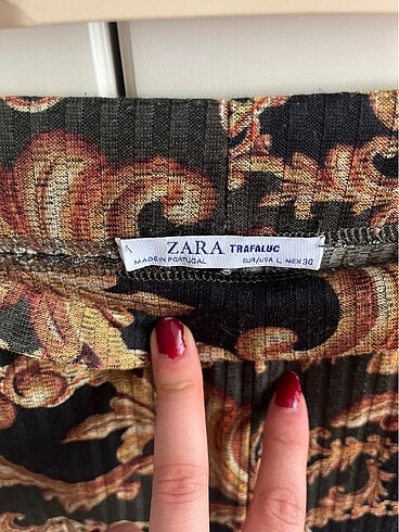Zara Zincir desenli vintage pantolon Zara M-L