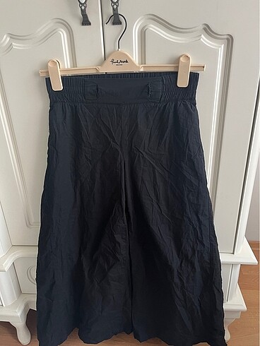 Oxxo geniş paça vintage siyah pantolon s-xs - Görsel 4