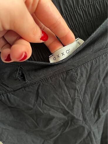 Oxxo geniş paça vintage siyah pantolon s-xs - Görsel 5