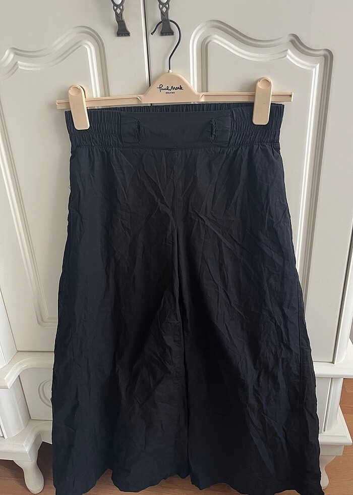 Oxxo geniş paça vintage siyah pantolon s-xs - Görsel 4