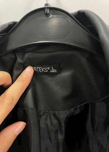 Trendyol & Milla Siyah Parlak Deri Biker Ceket