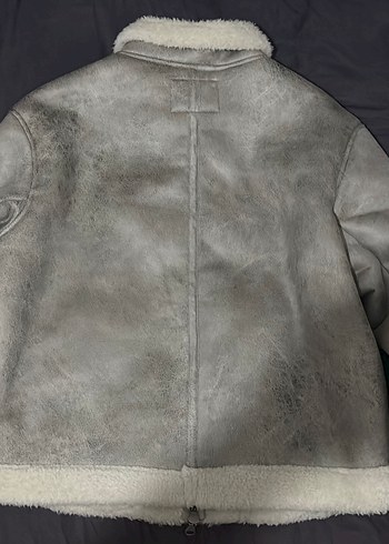 Gri Kürklü Deri Erkek Ceket - Görsel 3