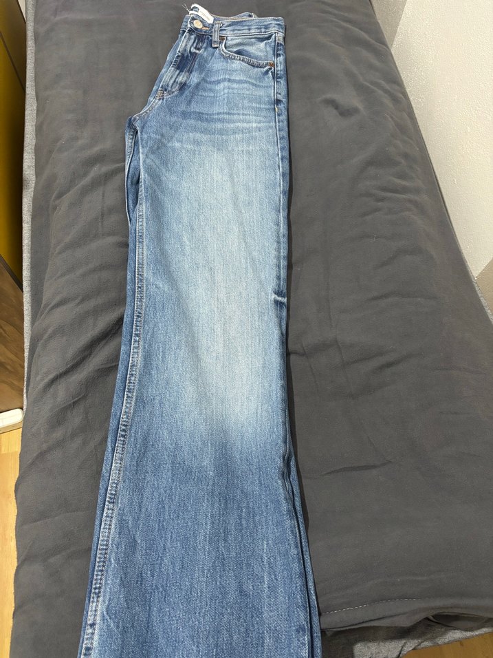 Kadın ZARA Mavi Denim Jean - Görsel 2