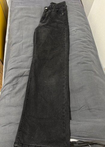 Siyah Rahat Kesim Kadın Denim Pantolon - Görsel 2