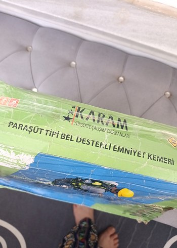 Yeşil Paraşüt Tipi Emniyet Kemeri Model Kiti