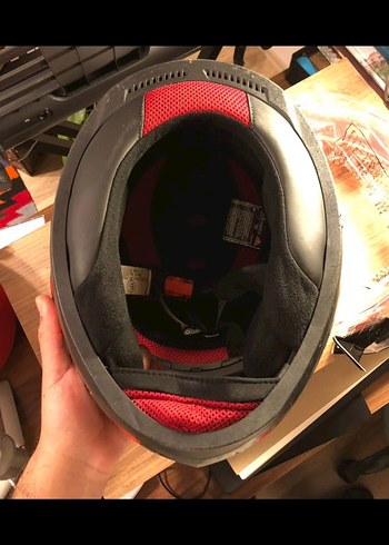 LS2 Kırmızı Siyah Biker Kask - Görsel 5