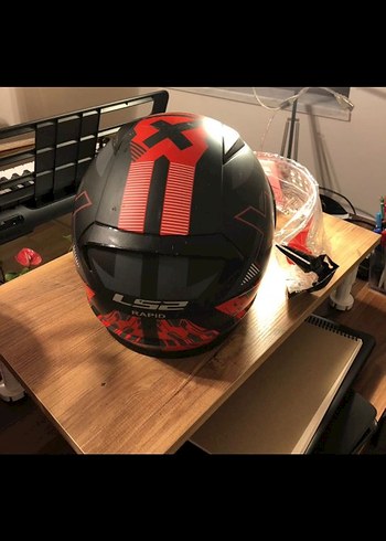LS2 Kırmızı Siyah Biker Kask - Görsel 8