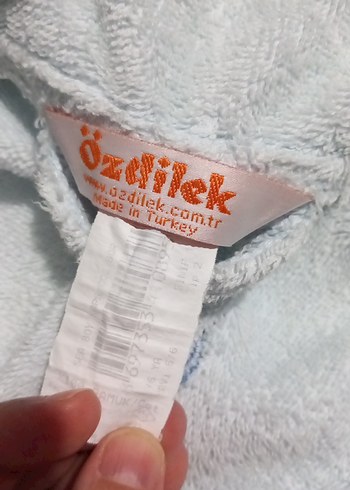 Nakışlı Mavi Erkek Çocuk Bornoz - Görsel 6